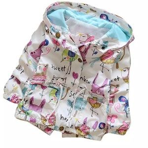 Toddler girl rain light jacket size 3-5T